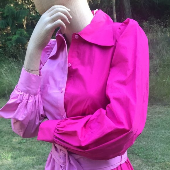 NEW Christopher John Rogers Target 2 Tone Pink Dress - Picture 10 of 13